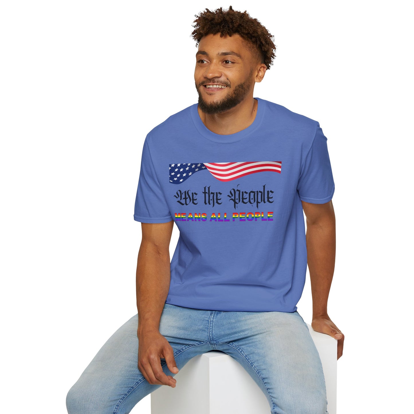 We the People Means All People Unisex Softstyle T-Shirt