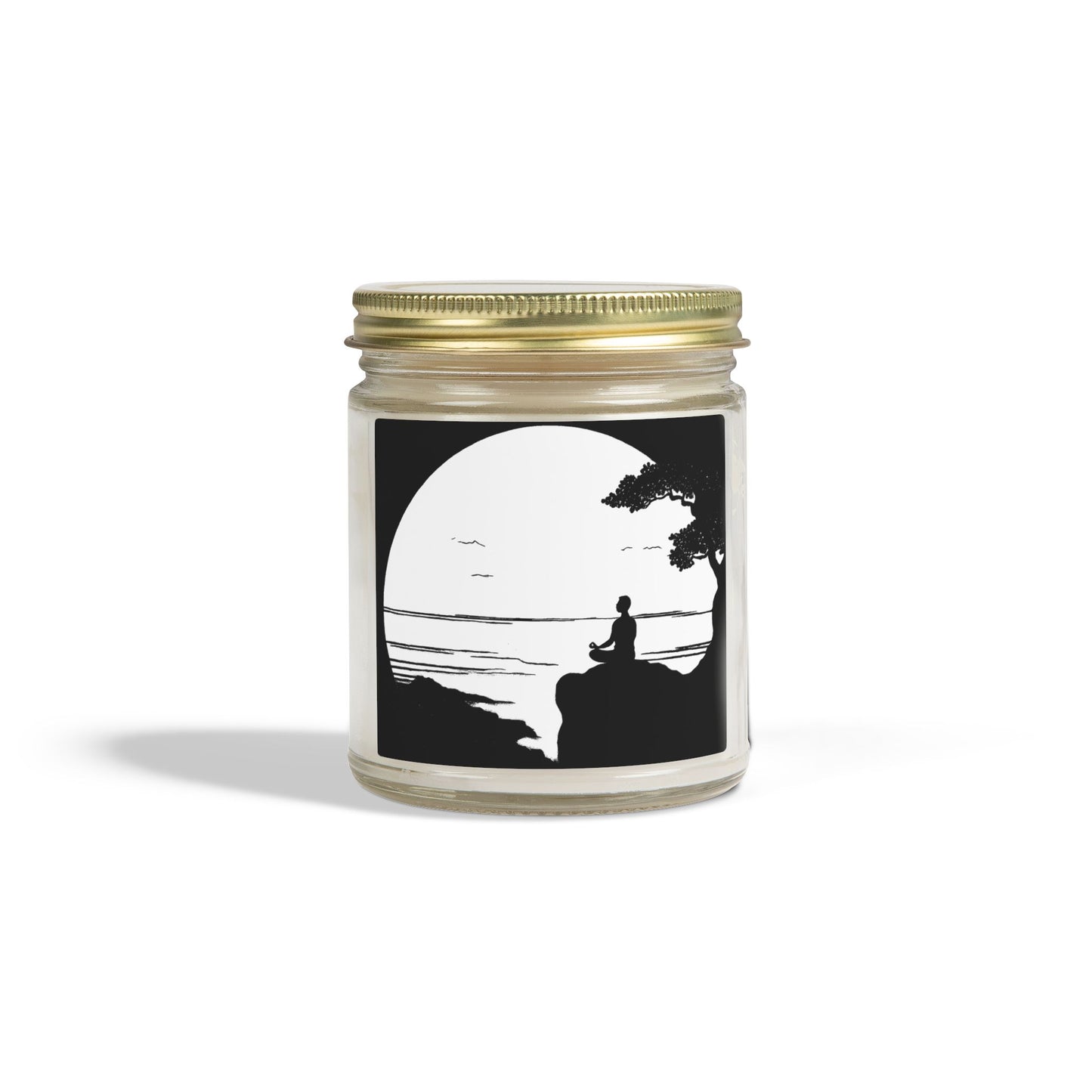 Lakeside Meditation Scented Candles, Coconut Apricot Wax (4oz, 9oz)
