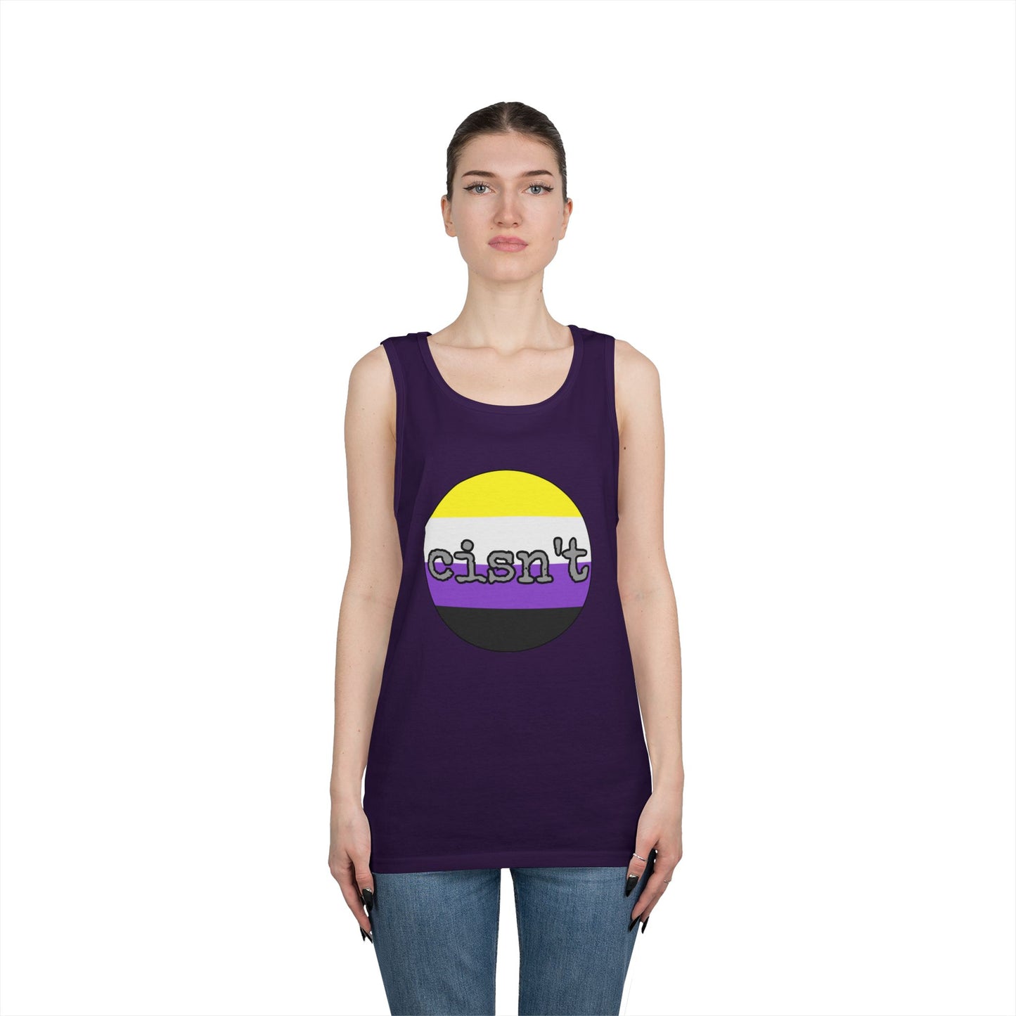 Cisn't Unisex Heavy Cotton Tank Top
