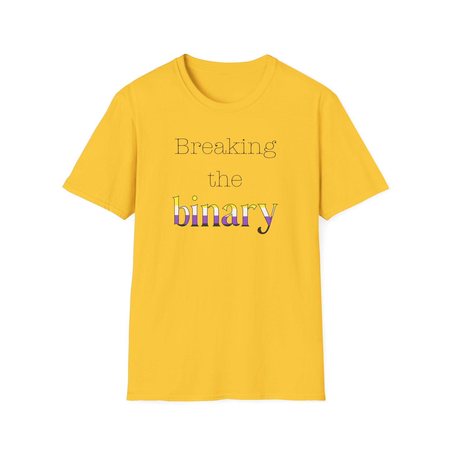 Breaking the Binary Pride Unisex Softstyle T-Shirt