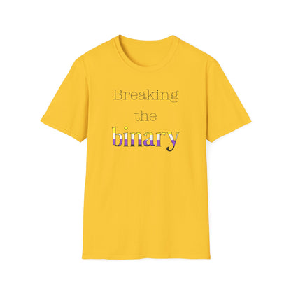 Breaking the Binary Pride Unisex Softstyle T-Shirt