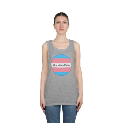 Trans Lives Matter Unisex Heavy Cotton Tank Top