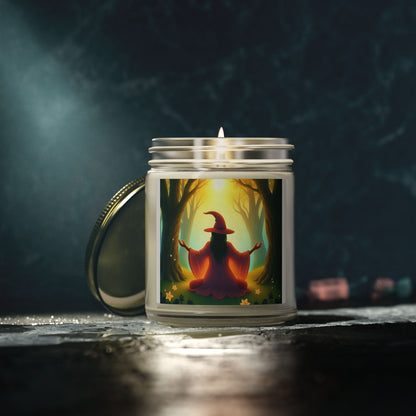 Forest Witch Meditation Scented Candles, Coconut Apricot Wax (4oz, 9oz)