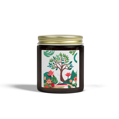 Garden of Mindfulness Scented Candles, Coconut Apricot Wax (4oz, 9oz)