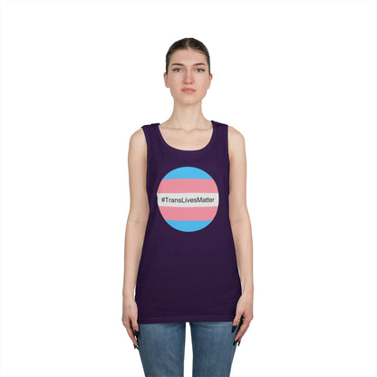 Trans Lives Matter Unisex Heavy Cotton Tank Top