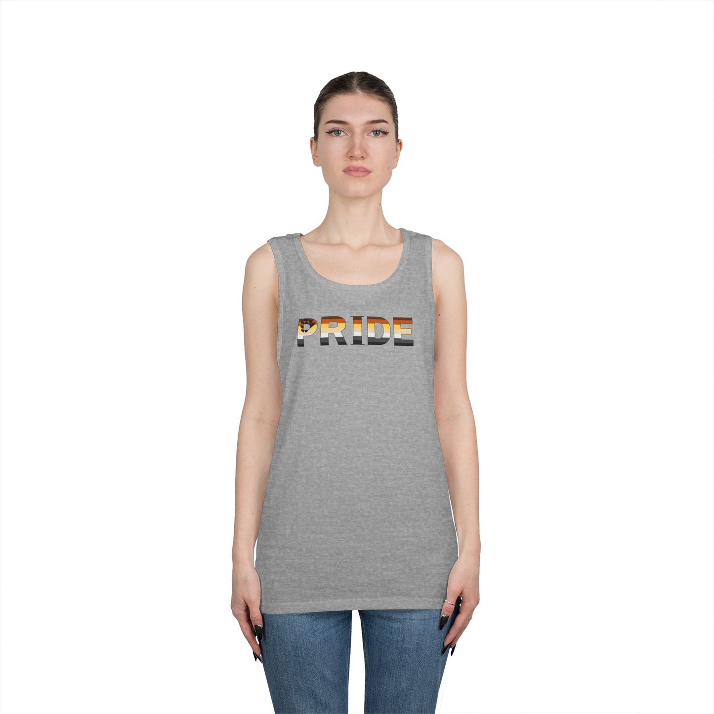 Bear PRIDE Unisex Heavy Cotton Tank Top