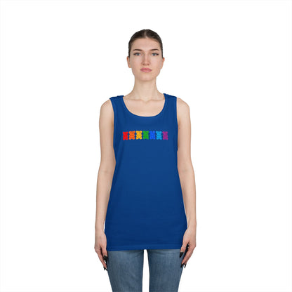 Rainbow Pride Gummy Bears Unisex Heavy Cotton Tank Top