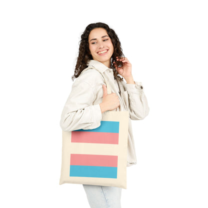 Trans Flag Pride Canvas Tote