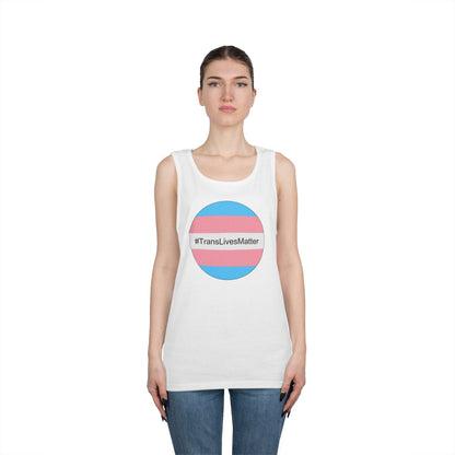Trans Lives Matter Unisex Heavy Cotton Tank Top