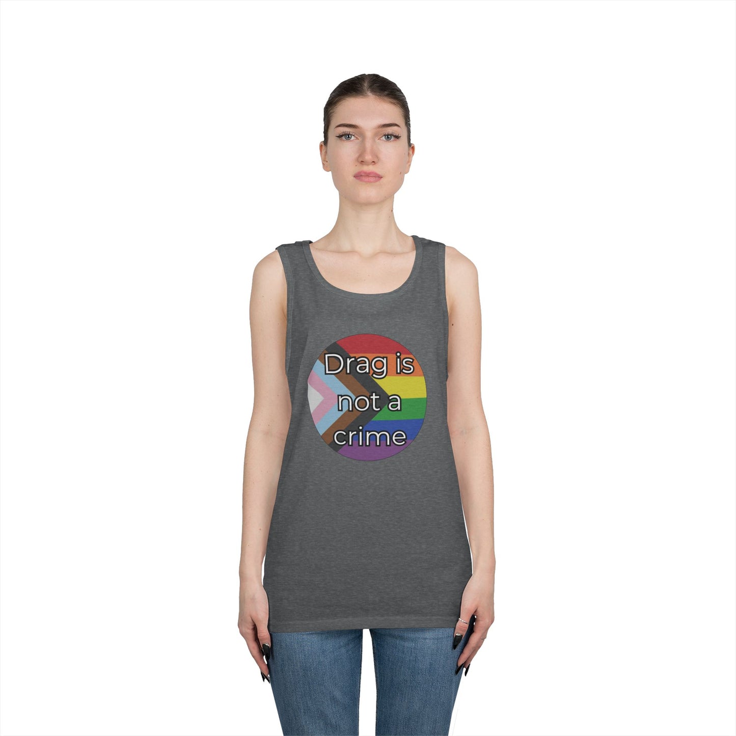 Drag Is Not A Crime Unisex Heavy Cotton Tank Top