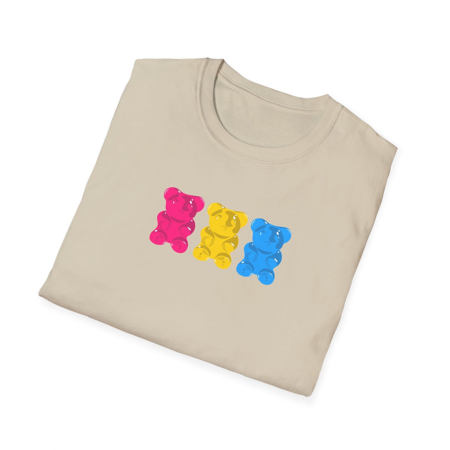 Pansexual Pride Gummy Bears Unisex Softstyle T-Shirt