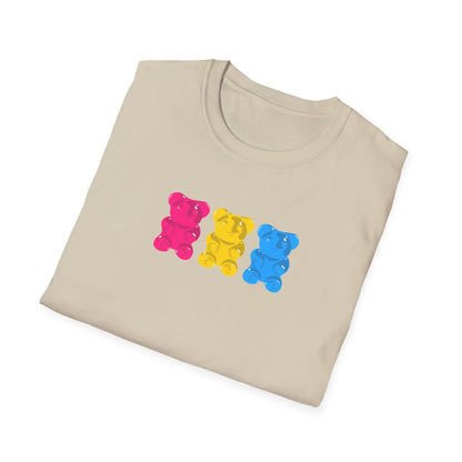 Pansexual Pride Gummy Bears Unisex Softstyle T-Shirt