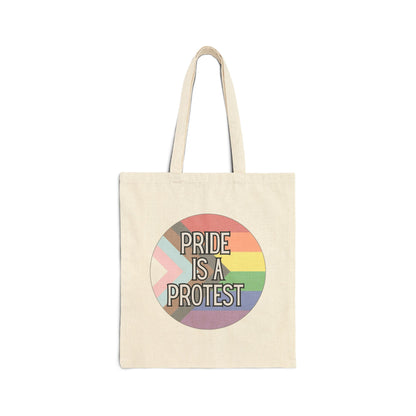 Pride Is A Protest Pride Canvas Tote