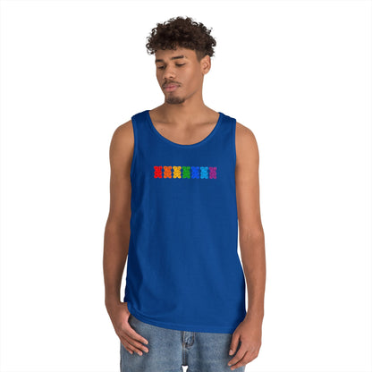Rainbow Pride Gummy Bears Unisex Heavy Cotton Tank Top