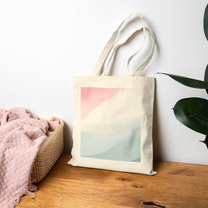 Trans Watercolor Pride Canvas Tote