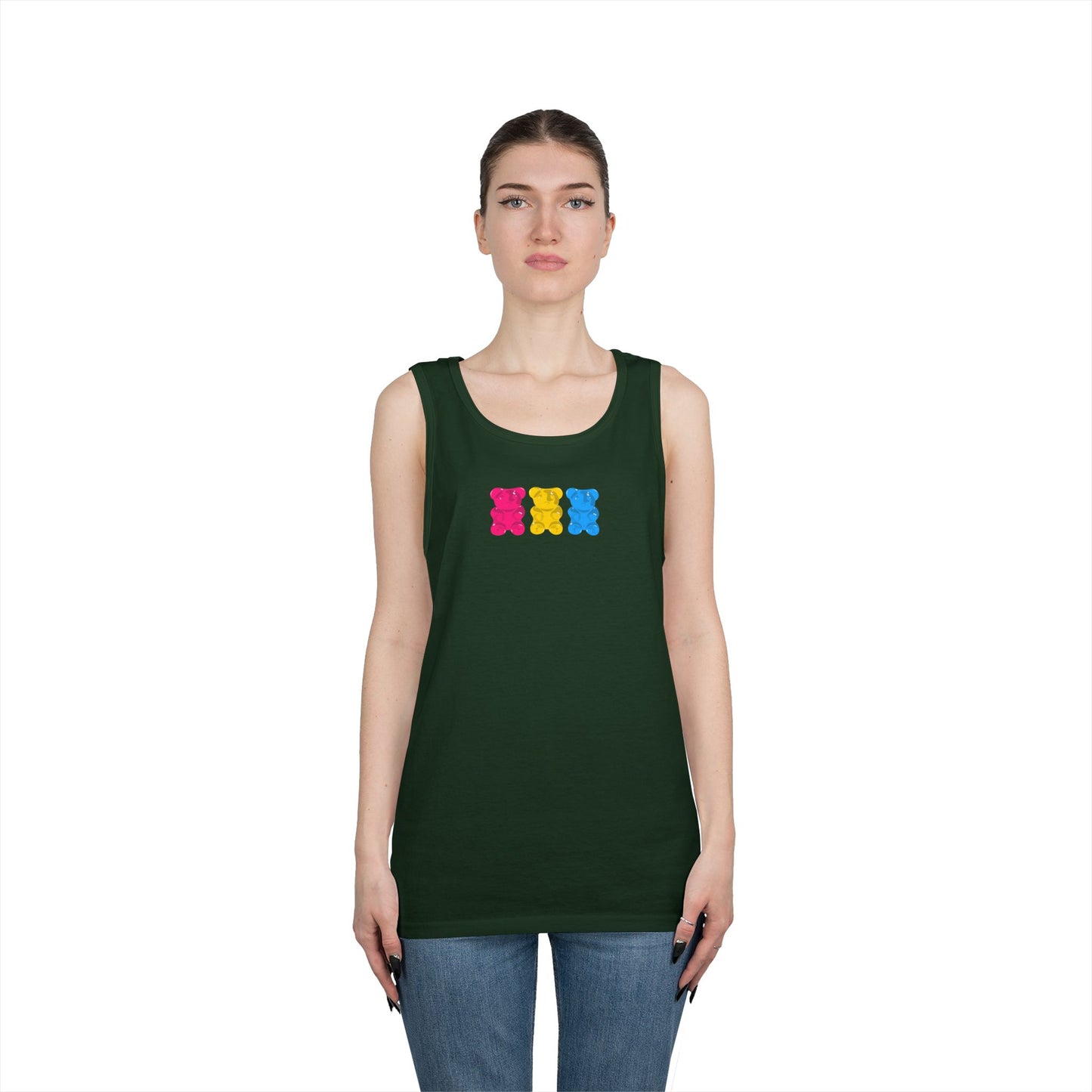 Pansexual Pride Gummy Bears Unisex Heavy Cotton Tank Top