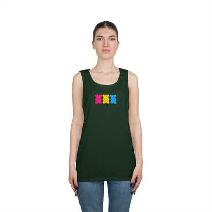 Pansexual Pride Gummy Bears Unisex Heavy Cotton Tank Top