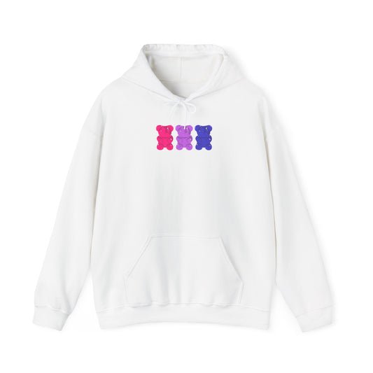 Bisexual Pride Gummy Bears Unisex Heavy Blend™ Hooded Sweatshirt