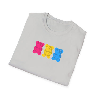 Pansexual Pride Gummy Bears Unisex Softstyle T-Shirt