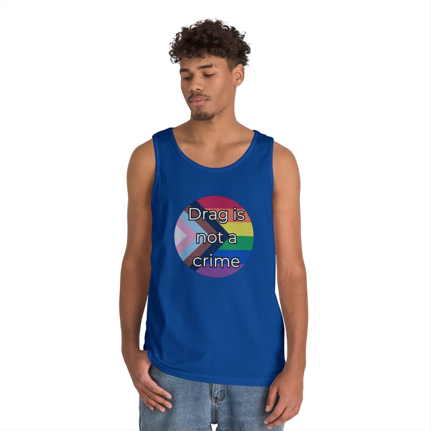 Drag Is Not A Crime Unisex Heavy Cotton Tank Top