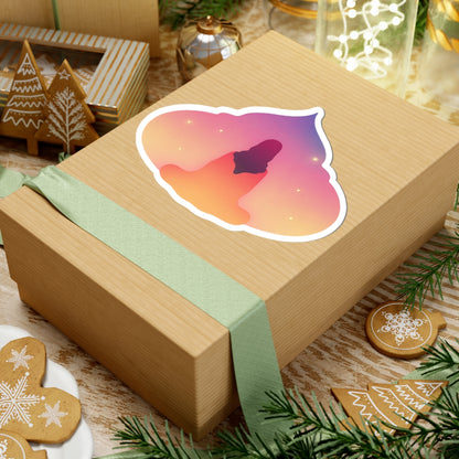 Yoga Sunset Meditation Kiss-Cut Stickers