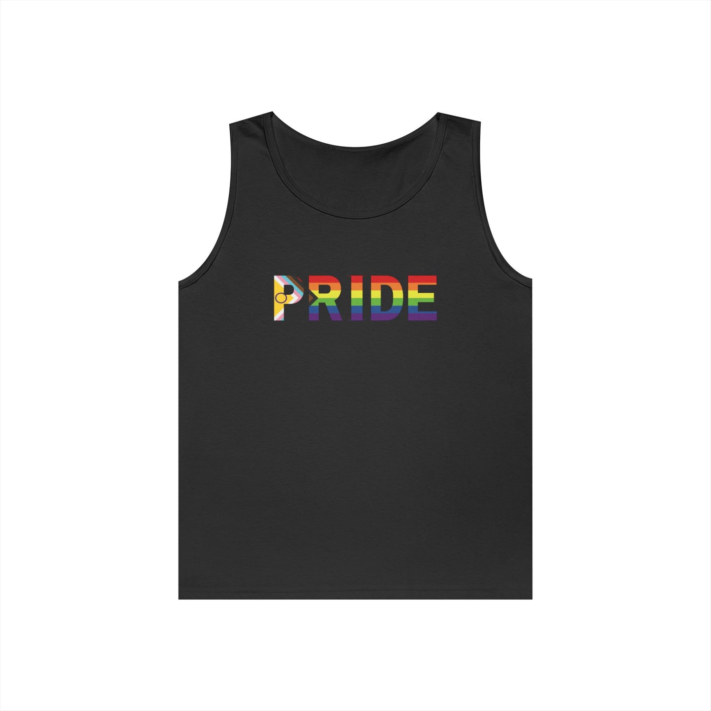 Inclusive Rainbow PRIDE Unisex Heavy Cotton Tank Top