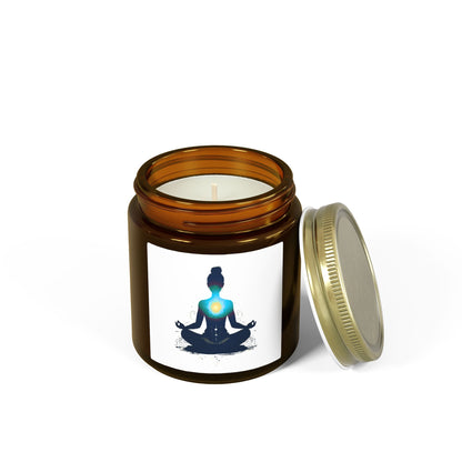 Heart of Yoga Scented Candles, Coconut Apricot Wax (4oz, 9oz)