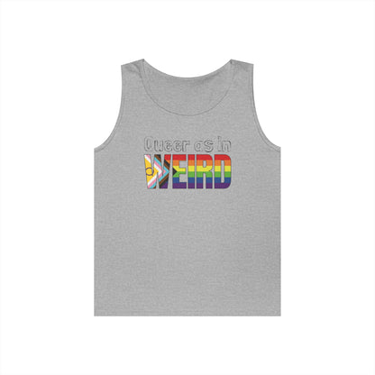 Queer As In Weird Unisex Heavy Cotton Tank Top