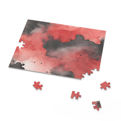 Black and Red Watercolor Puzzle (120, 252, 500-Piece)