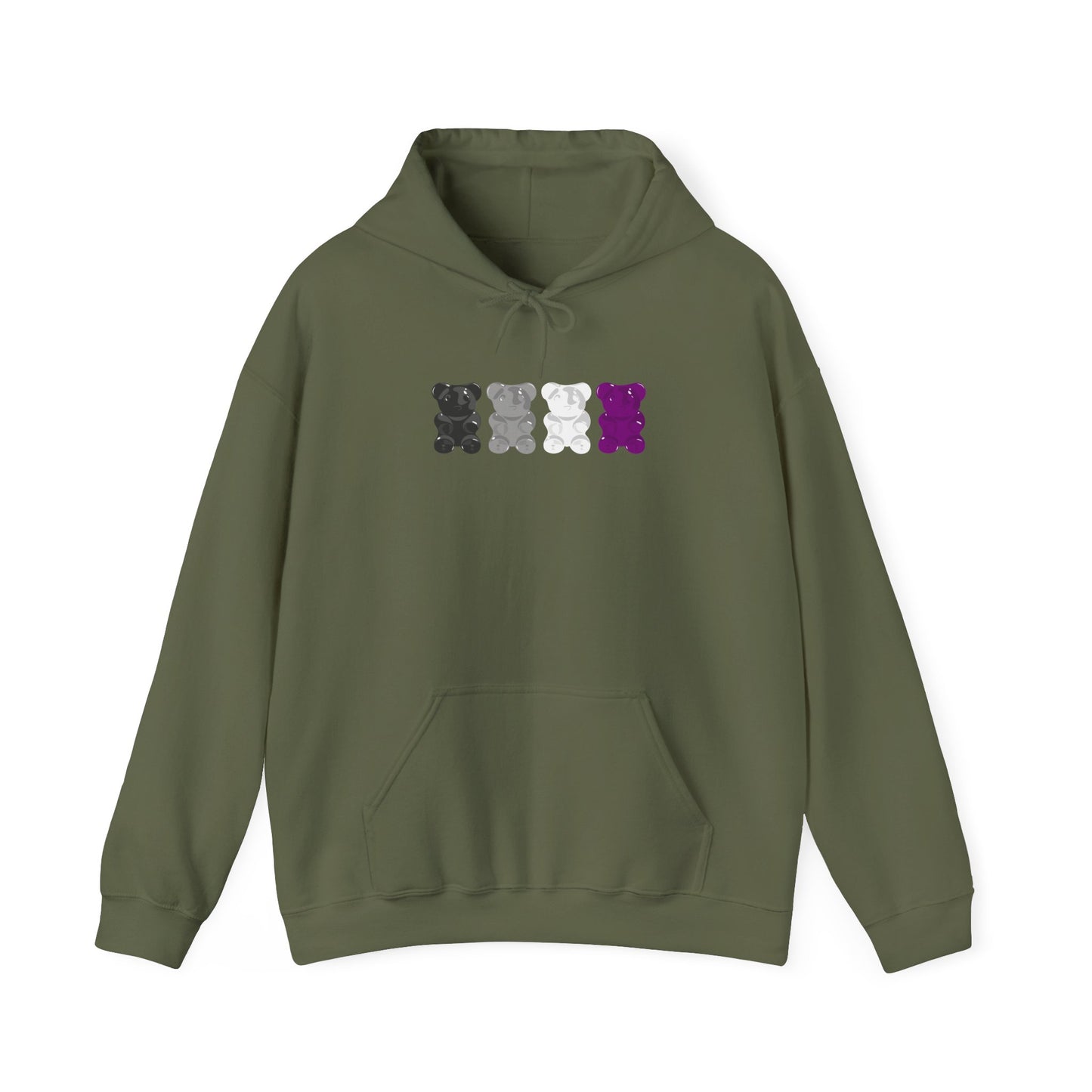 Asexual Pride Gummy Bears Unisex Heavy Blend™ Hooded Sweatshirt