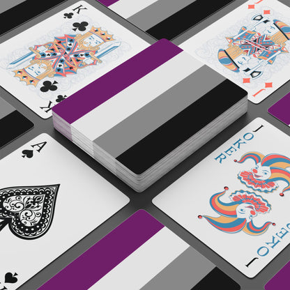 Asexual Pride Flag Playing Cards