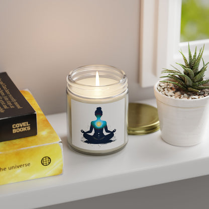 Heart of Yoga Scented Candles, Coconut Apricot Wax (4oz, 9oz)