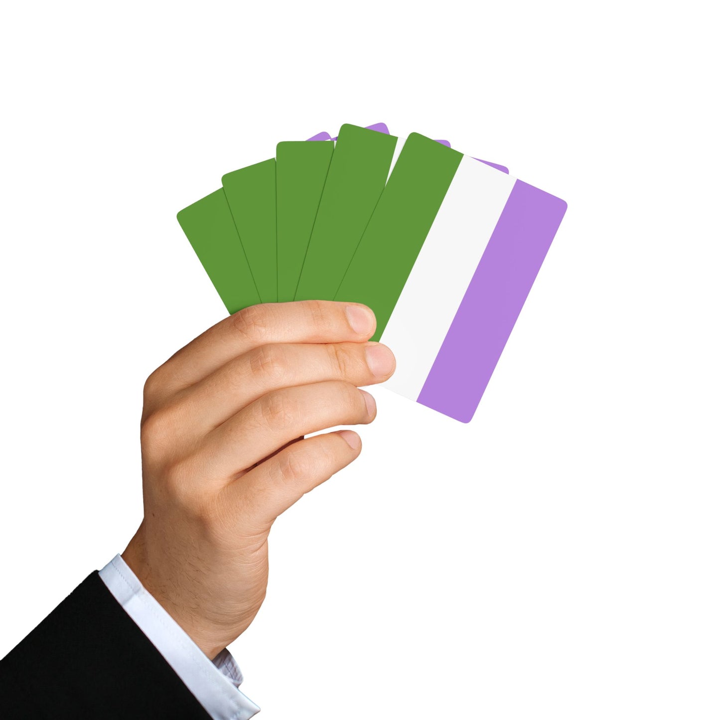 Genderqueer Pride Flag Playing Cards