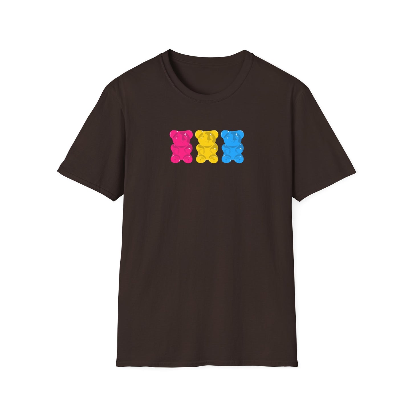 Pansexual Pride Gummy Bears Unisex Softstyle T-Shirt
