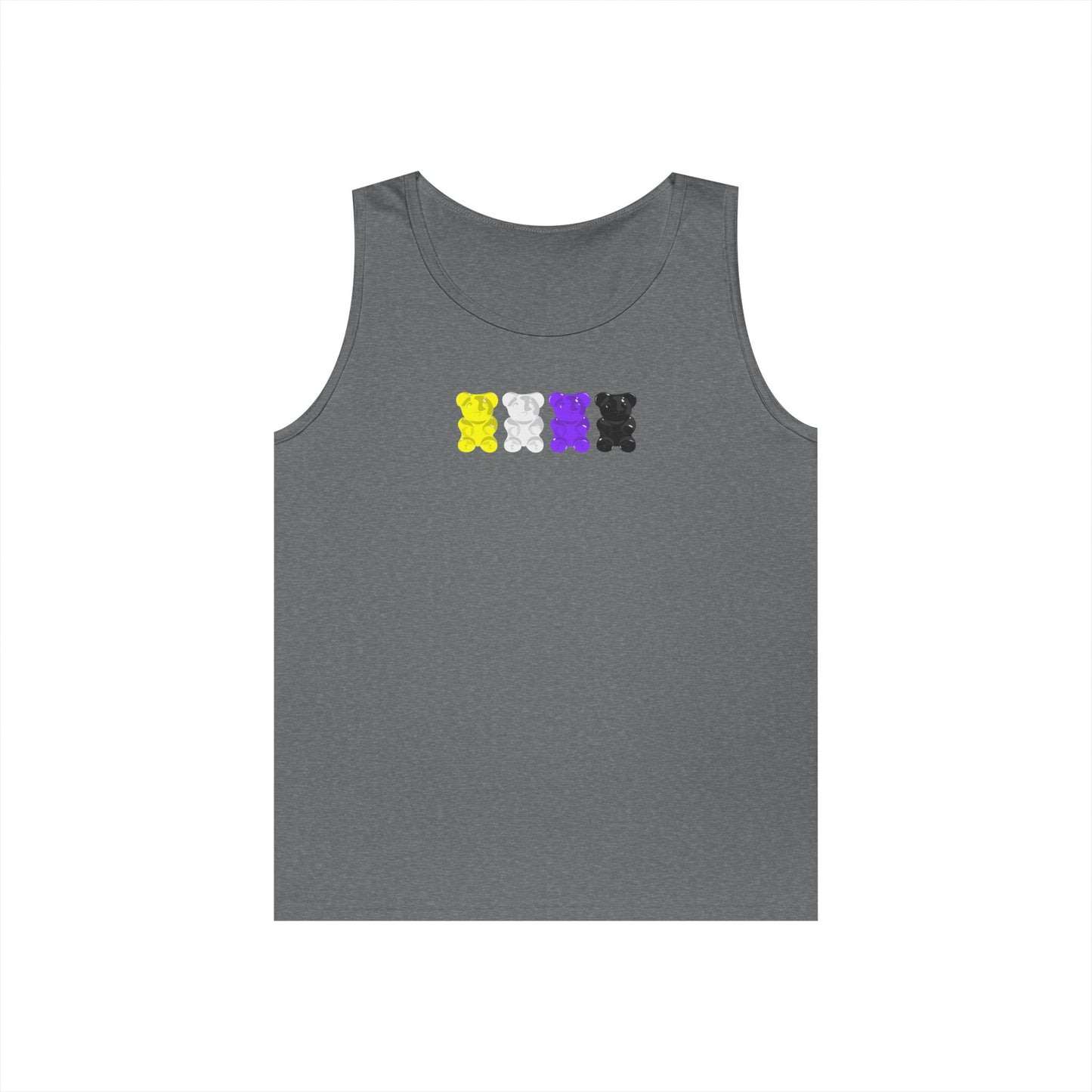 Nonbinary Pride Gummy Bears Unisex Heavy Cotton Tank Top