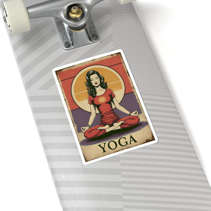 Yoga Girl Kiss-Cut Stickers