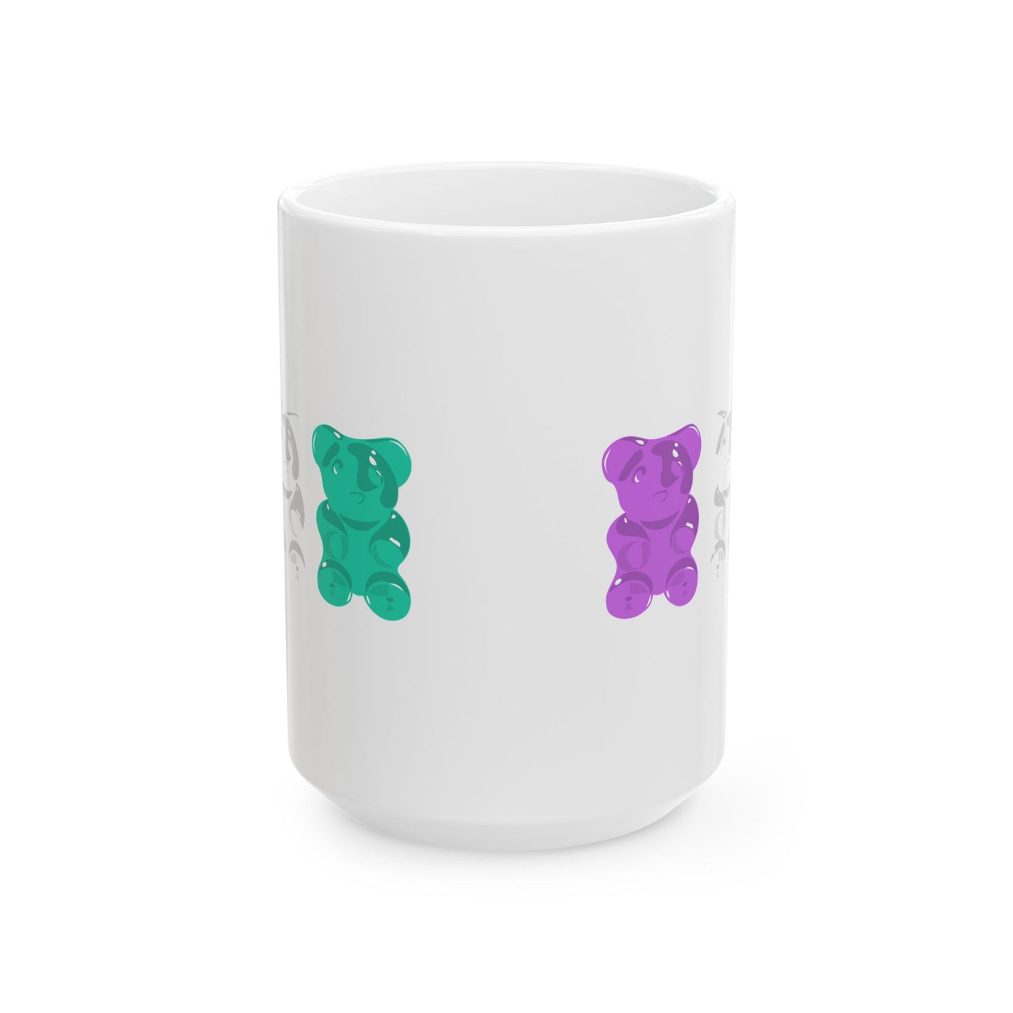 Genderqueer Pride Gummy Bears Coffee Mug (11oz/15oz)