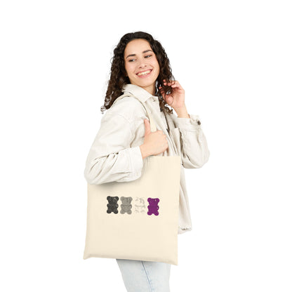 Asexual Pride Gummy Bears Canvas Tote