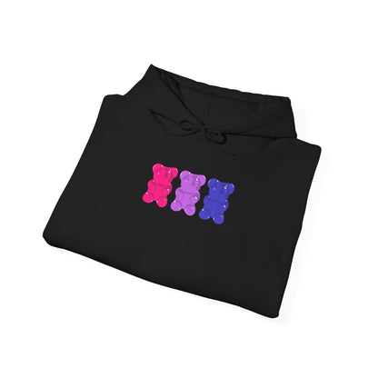 Bisexual Pride Gummy Bears Unisex Heavy Blend™ Hooded Sweatshirt
