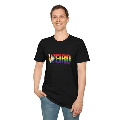 Queer As In Weird Unisex Softstyle T-Shirt
