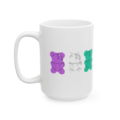 Genderqueer Pride Gummy Bears Coffee Mug (11oz/15oz)
