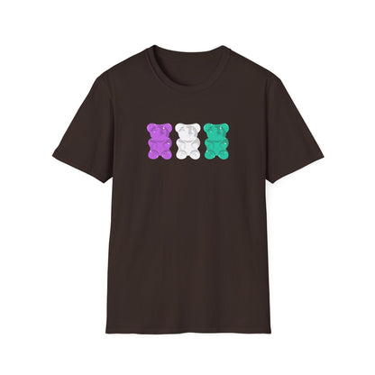 Genderqueer Pride Gummy Bears Unisex Softstyle T-Shirt