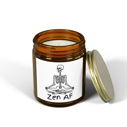 Zen AF Scented Candles, Coconut Apricot Wax (4oz, 9oz)