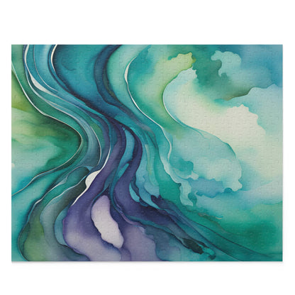 Watercolor Waves Puzzle (120, 252, 500-Piece)