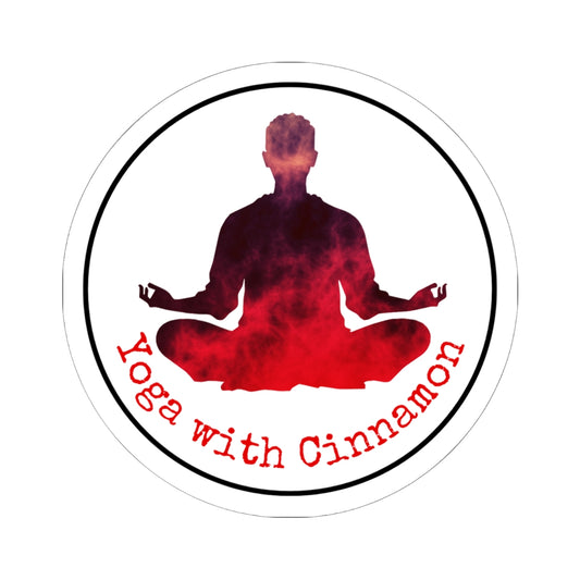 Yoga With Cinnamon Kiss-Cut Stickers