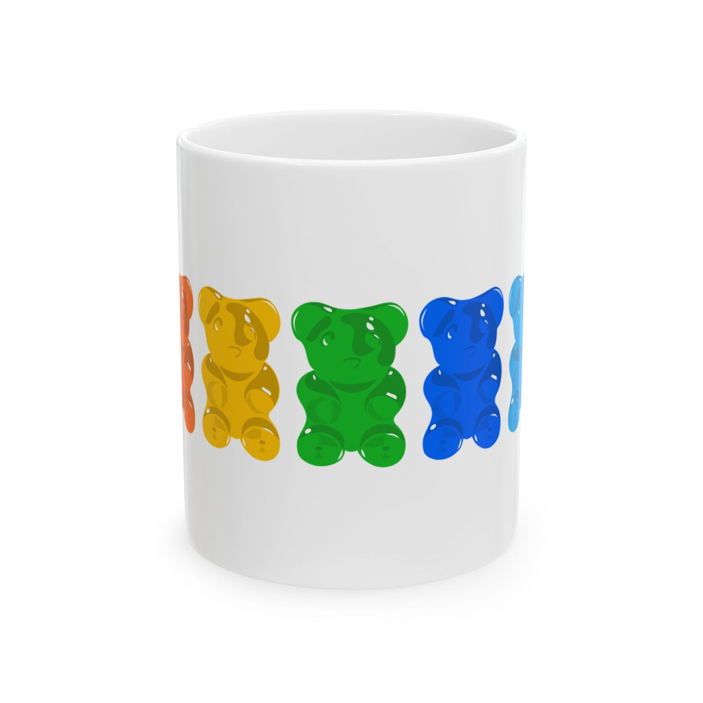 Rainbow Pride Gummy Bears Coffee Mug (11oz/15oz)