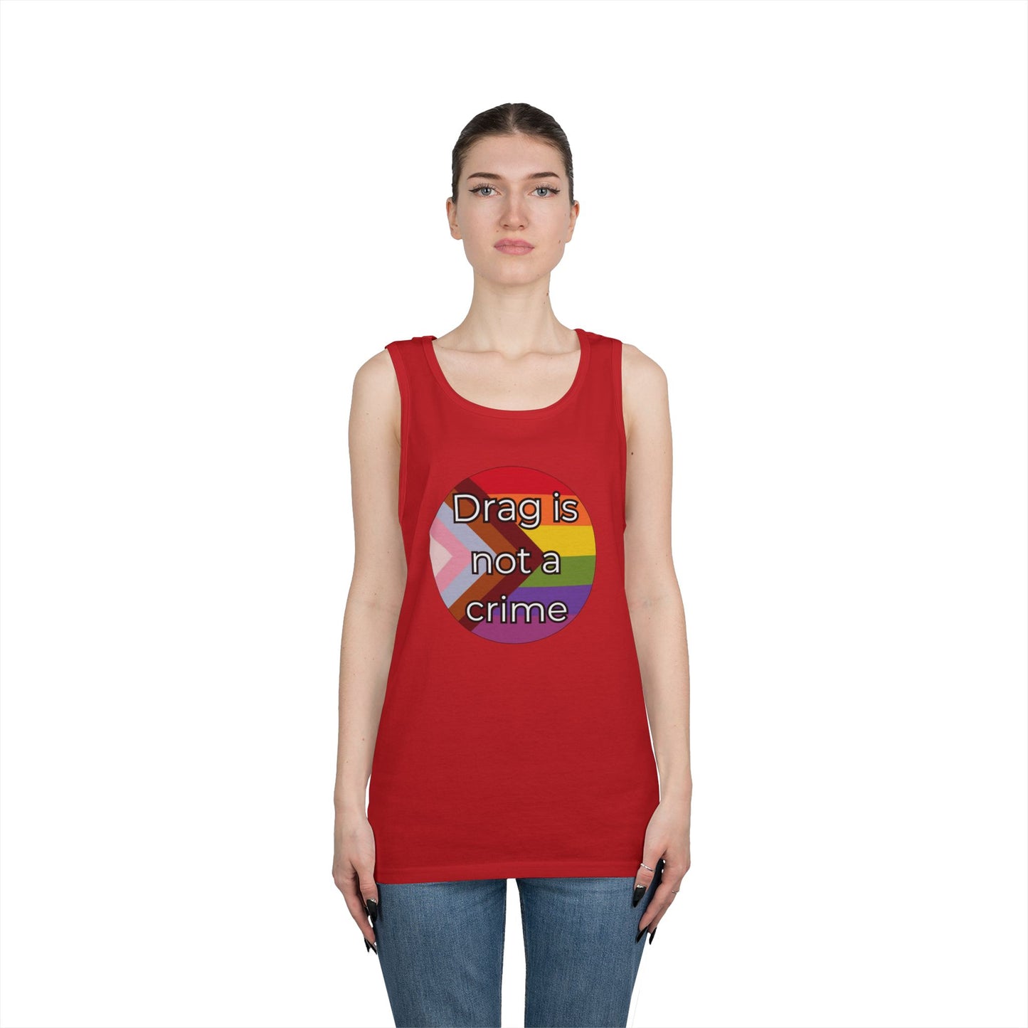 Drag Is Not A Crime Unisex Heavy Cotton Tank Top