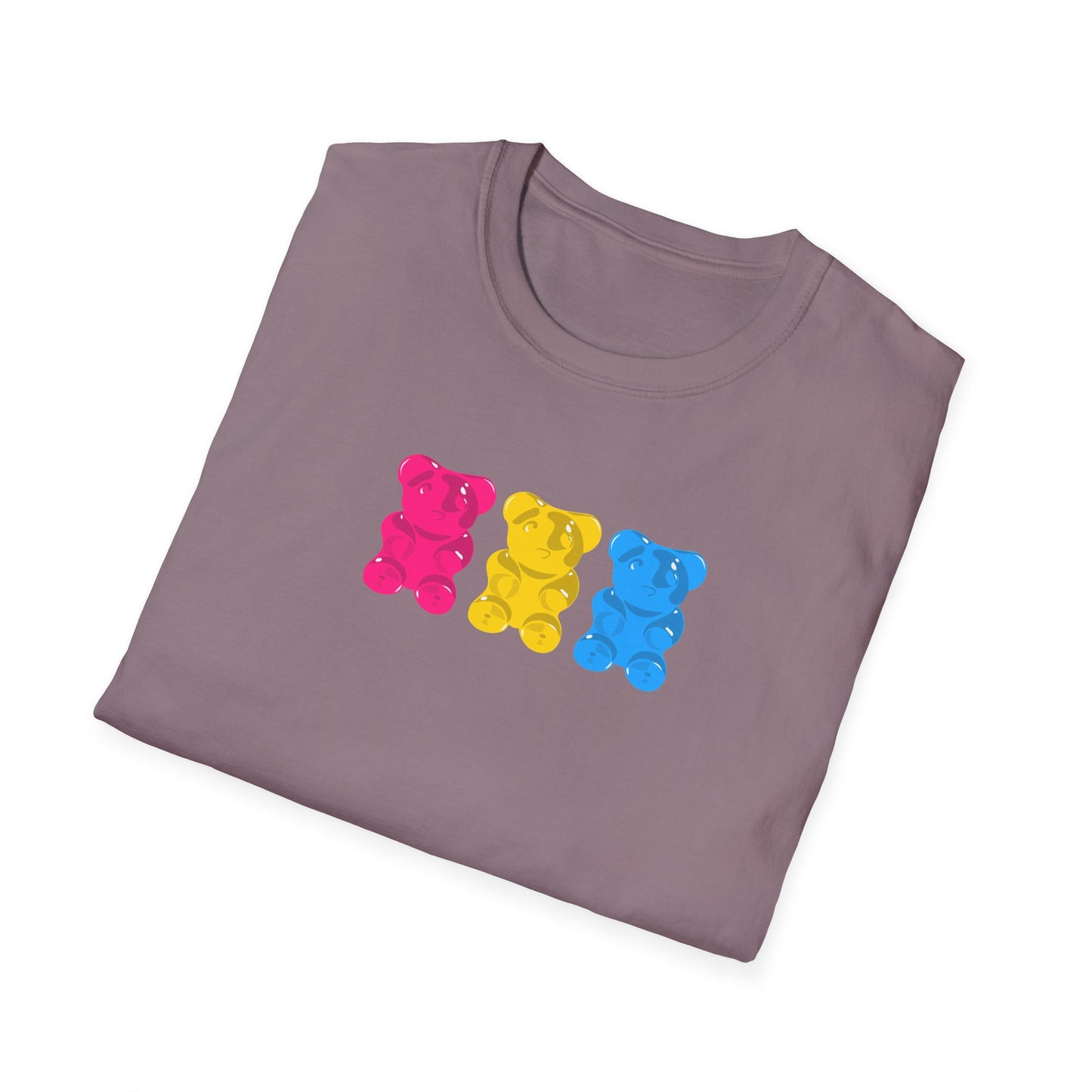 Pansexual Pride Gummy Bears Unisex Softstyle T-Shirt