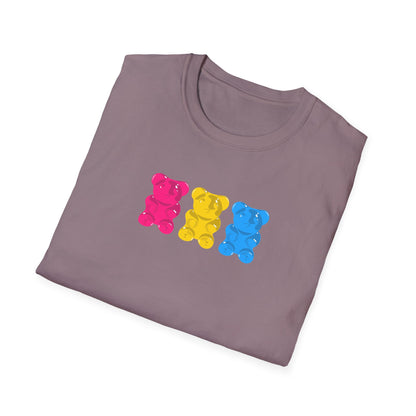 Pansexual Pride Gummy Bears Unisex Softstyle T-Shirt