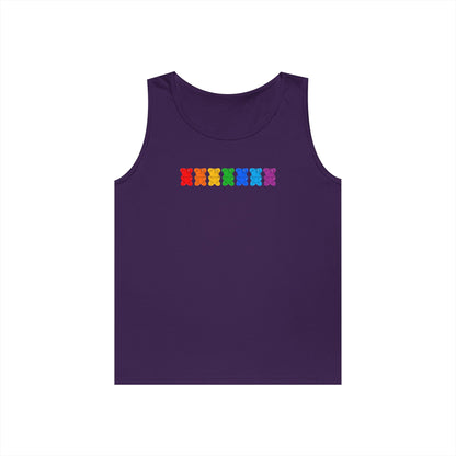 Rainbow Pride Gummy Bears Unisex Heavy Cotton Tank Top